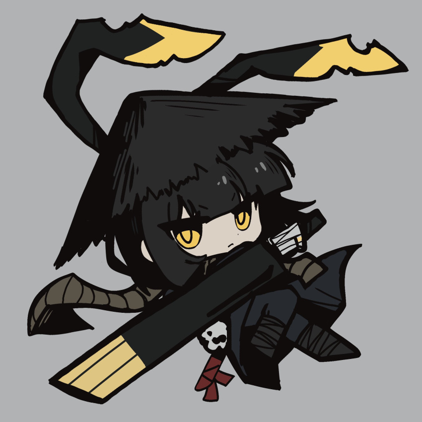 Hanfu Cartoon Rice Hat Safebooru - 1girl applepie13561 black hair black hanfu bob cut chibi ...
