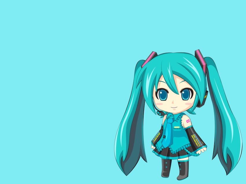 Chibi with Blue Hair - wide 7