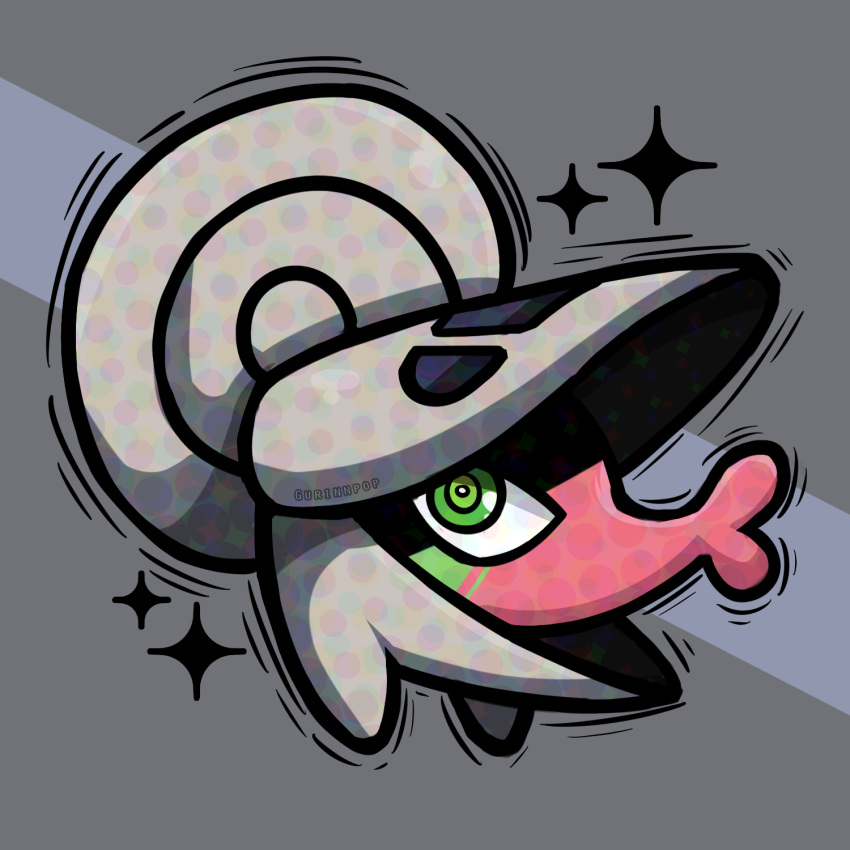 Safebooru - artist name full body green eyes grey background gurinn ...