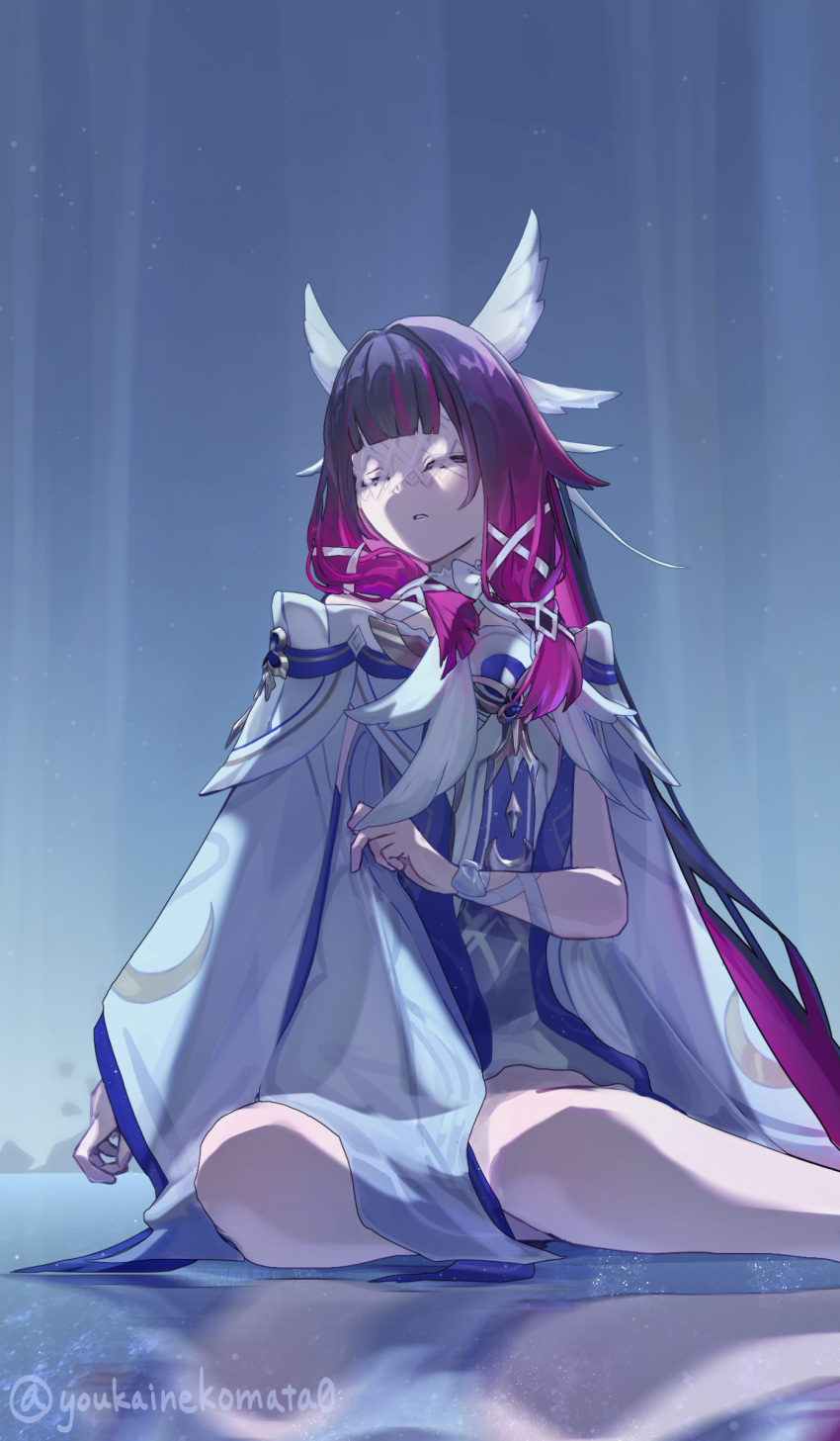 Safebooru - 1girl absurdres bare shoulders black hair closed eyes ...