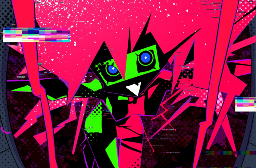 Long E Sample Safebooru - 1girl :d bent over blue eyes breasts capri (cyberpunk ...