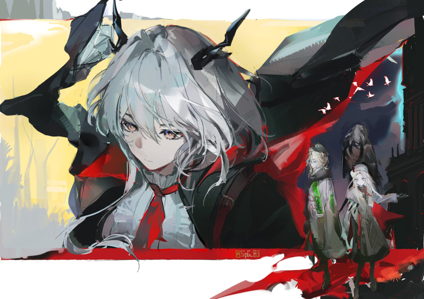 Long E Sample Safebooru - 1boy 1other 2girls animal ears arknights bear boy bear ears ...