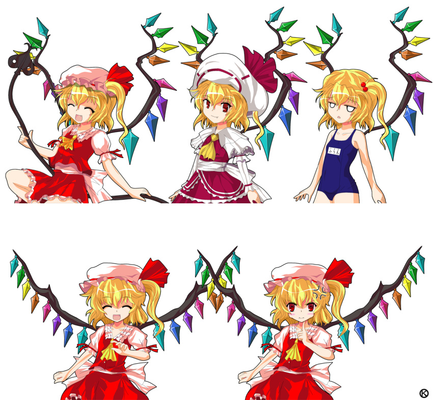 adapted_costume alphes(style) anger_vein annoyed ascot blonde_hair fang fla...