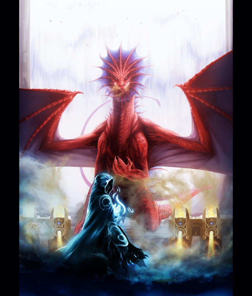 dragon highres jace_beleren magic:the_gathering niv-mizzet un.