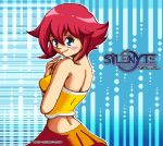  1girl looking_at_viewer lucasflicky natannise pixel_art redhead shirt short_hair silenyte skirt smiling  rating:safe score: user:lucasflicky