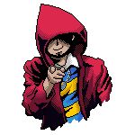  1boy eyeless lucas_flicky lucasflicky pixel_art pointing red_hood shadow solo striped_shirt tagme uncle_sam we_want_you  rating:safe score: user:lucasflicky