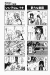 4koma aizawa_yuuichi amano_mishio comic highres kanon kawasumi_mai komowata_haruka kurata_sayuri monochrome sawatari_makoto translated rating:Safe score:0 user:Ink20