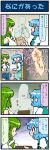 /\/\/\ 2girls 4koma artist_self-insert bare_shoulders blue_hair bowl breasts chair closed_eyes comic commentary_request detached_sleeves food frog_hair_ornament gradient gradient_background green_eyes green_hair hair_ornament highres juliet_sleeves kochiya_sanae large_breasts long_sleeves menu mizuki_hitoshi multiple_girls o_o open_mouth puffy_sleeves real_life_insert shirt sitting skirt smile snake_hair_ornament steam surprised sweat table tatara_kogasa touhou translated vest waiter rating:Safe score:0 user:danbooru