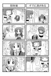 closed_eyes comic kiri_(trouble_spirit) kori_(trouble_spirit) minami_(colorful_palette) minigirl monochrome multiple_4koma original sawatari_riko short_hair translated translation_request yokomiya_satsuki young rating:Safe score:0 user:Gelbooru