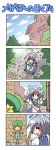 4koma :3 =_= blue_eyes braid broom colonel_aki comic cosplay hong_meiling hong_meiling_(cosplay) izayoi_sakuya scarecrow short_hair silent_comic silver_hair solo sun sunshine touhou translated rating:Safe score:0 user:Gelbooru