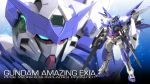 3d blue_eyes character_name fake_box_art gundam gundam_amazing_exia gundam_build_fighters holding holding_sword holding_weapon light_particles mecha mechanical_wings mikumikudance multiple_views official_style sword v-fin weapon wings zefai rating:Safe score:0 user:danbooru