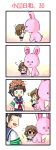 bunny chibi comic kiyama_harumi piku rabbit riding silent_comic to_aru_kagaku_no_railgun to_aru_majutsu_no_index uiharu_kazari rating:Safe score:0 user:Gelbooru