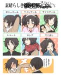 alternate_hairstyle amagami angry asymmetrical_hair blush breath chart crossdressinging embarrassed face forehead grin hair_bobbles hair_ornament hair_up long_hair messy_hair mouth_hold peg plaid plaid_scarf ponytail punching scarf short_hair side_ponytail smile sweatdrop tachibana_jun'ichi tachibana_jun'ichi tanamachi_kaoru translated twintails v wink rating:Safe score:1 user:danbooru