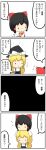 bubble_wrap chibi comic hakurei_reimu highres kirisame_marisa person_on_head potaaju touhou translated translation_request rating:Safe score:0 user:danbooru