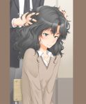 1girl amagami bad_id black_hair blush face hands messy_hair ns_(nasu2000) short_hair solo_focus tanamachi_kaoru wavy_hair rating:Safe score:0 user:danbooru