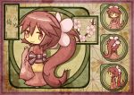 asa_no_ha_(pattern) bow character_sheet fairy flower from_behind japanese_clothes kimono long_hair original personification plum_blossoms ponytail red_hair redhead solo translated translation_request rating:Safe score:1 user:danbooru