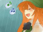 aenobas bowtie braid closed_eyes comic eyes_closed face hammer_(sunset_beach) hat hong_meiling long_hair musical_note open_mouth rain red_hair redhead silent_comic singing solo speech_bubble spoken_musical_note spoken_note touhou wet rating:Safe score:0 user:danbooru