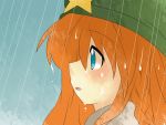 aenobas blue_eyes braid comic face hammer_(sunset_beach) hat hong_meiling long_hair open_mouth rain red_hair redhead silent_comic solo star touhou wet rating:Safe score:1 user:danbooru