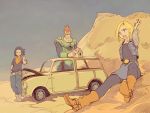 android_16 android_17 android_18 bad_id bird birdhouse car dragon_ball dragon_ball_z dragonball_z motor_vehicle pantyhose pomodorosa risa_hibiki siblings vehicle rating:Safe score:5 user:danbooru