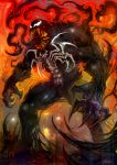beast demon kazeco marvel monster sharp_teeth solo spider spider-man_(series) tentacle tentacles venom_(marvel) rating:Safe score:0 user:danbooru