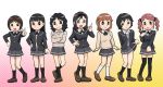 60s amagami ayatsuji_tsukasa black_eyes black_hair black_legwear blue_eyes brown_hair footwear fujiko_f_fujio_(style) hairband long_hair messy_hair morishima_haruka multiple_girls nakata_sae nanasaki_ai oldschool parody sakurai_rihoko school_uniform short_hair socks style_parody tachibana_miya tanamachi_kaoru thigh-highs thighhighs twintails ueyama_michirou white_legwear zettai_ryouiki rating:Safe score:0 user:danbooru