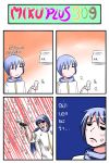 4koma air_conditioner anger_vein angry blue_hair broken catstudio_(artist) comic controller highres kaito left-to-right_manga male open_mouth remote_control scarf serious shirt short_hair solo sweat thai translated translation_request vocaloid rating:Safe score:0 user:danbooru