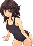 amagami ariaridoradora black_hair green_eyes messy_hair school_swimsuit short_hair swimsuit tanamachi_kaoru rating:Safe score:0 user:danbooru