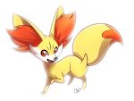  animal chebits fang fennekin fox fox_ears fox_tail no_humans pokemon pokemon_(game) red_eyes solo tail  rating:safe score: user:softfang