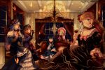  :p bernkastel blue_hair brown_hair butterfly chair chandelier closed_eyes couch curtains dress eva-beatrice eva_beatrice frederica_bernkastel frills gothic hair_bobbles hair_ornament hair_ribbon hanokage hat hime_cut lambdadelta red_hair ribbon room suzushiro_kurumi tongue umineko_no_naku_koro_ni ushiromiya_ange virgilia when_they_cry_3 window wine wink 