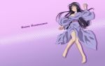  1girl hayate_no_gotoku! kimono long_hair purple_hair saginomiya_isumi sleeping solo 