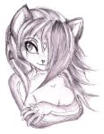  canine female fox hair_over_one_eye krystal portrait shiroiwolf_(artist) sketch solo star_fox 