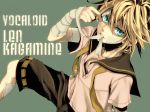  blonde_hair kagamine_len macco smile solo vocaloid 