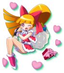  blossom blush christmas hyper_blossom long_hair powerpuff_girls_z santa_costume 