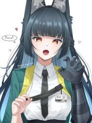  1girl animal_ears cat_pose fox_ears hoshimi_miyabi long_hair zenless_zone_zero 