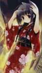   blush catgirl japanese_clothes kimono long_hair yukata  