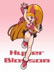  akatsutsumi_momoko blossom blush hyper_blossom long_hair powerpuff_girls_z spandex 