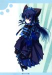   armor blush catgirl highres long_hair sword  