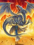  blue_eyes_white_dragon dragon fire highres kaiba_seto male yu-gi-oh! yuu-gi-ou yuu-gi-ou_duel_monsters 