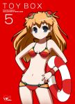  imaizumi_teruhiko navel neon_genesis_evangelion orange_hair souryuu_asuka_langley swimsuit 