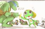  donatello dororo english engrish giroro keroro keroro_gunsou kururu_(keroro_gunsou) leonardo michelangelo pocky ranguage raphael rc. tamama teenage_mutant_ninja_turtles 