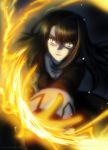  fire foreshortening kara_no_kyoukai kokutou_azaka long_hair surkel 