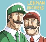  cleft_chin lehman_brothers luigi mario michael_(mikatsuu) nintendo parody super_mario_bros. 
