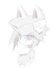  blade_(artist) blade_(lovewn) busou_shinki helmet howling monochrome sketch 