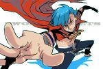  cape foreshortening kamina male tattoo tehryu tengen_toppa_gurren_lagann 