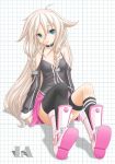  1girl blue_eyes character_name ia_(vocaloid) long_hair looking_at_viewer smile solo t2r very_long_hair vocaloid 