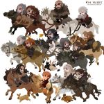  armor balin beard bifur bilbo_baggins bofur bombur dori_(the_hobbit) dwalin facial_hair fili gloin horse kili_(the_hobbit) kuroihato nori_(the_hobbit) oin ori_(the_hobbit) the_hobbit thorin_oakenshield 