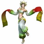  armor armored brown_hair dynasty_warriors female flip-flops sandals sanzang 