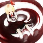  cup from_above highres rumia sakana_(packetsjp) solo spiral touhou 