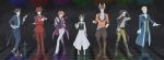  6+boys absurdres alice_in_wonderland animal_ears boots cat_ears cat_tail crossdressinging crossover dress emiya_kiritsugu fate/zero fate_(series) formal hat highres kemonomimi_mode kotomine_kirei matou_kariya multiple_boys piroshiki123 rabbit_ears suit tail toosaka_tokiomi top_hat trap uryuu_ryuunosuke waver_velvet 