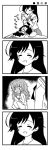  bdsm bondage bound_wrists comic femdom femsub gagged girls_und_panzer isuzu_hana long_hair monochrome multiple_girls nanashiro_gorou reizei_mako school_uniform silent_comic takebe_saori translation_request yonkoma 